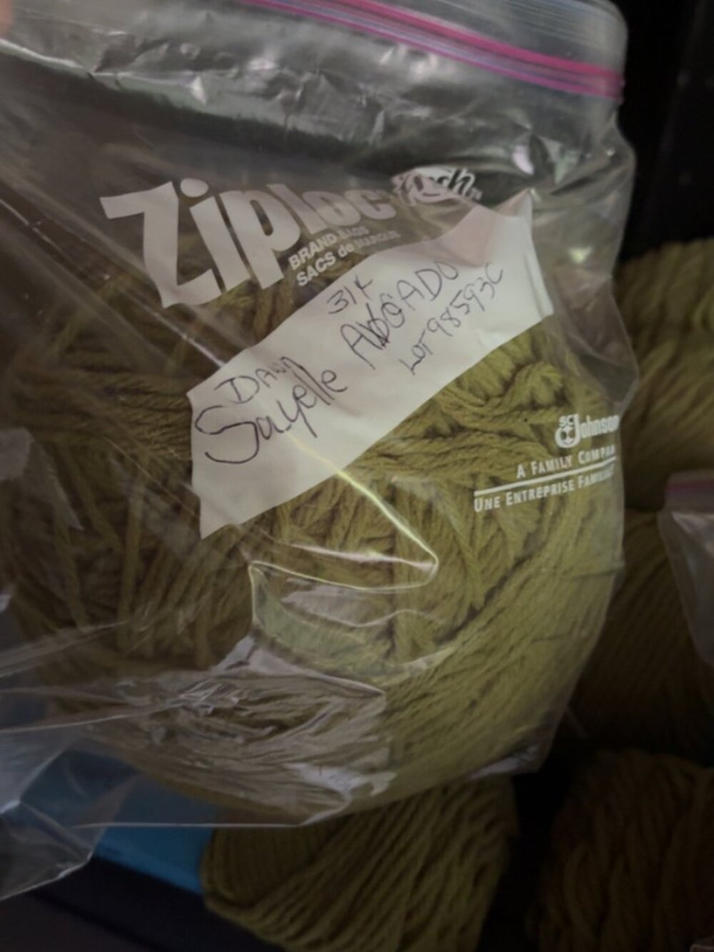 Vintage Dawn Sayelle Yarn Lot – Avocado (Color 314) Vintage Dawn Sayelle - Picture 6 of 6